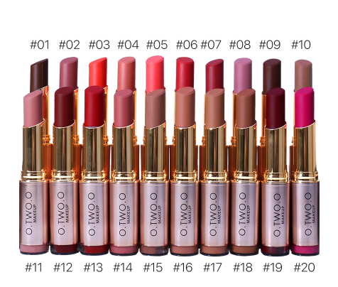 O.TWO.O Makeup Matte Lipstick 20Colors