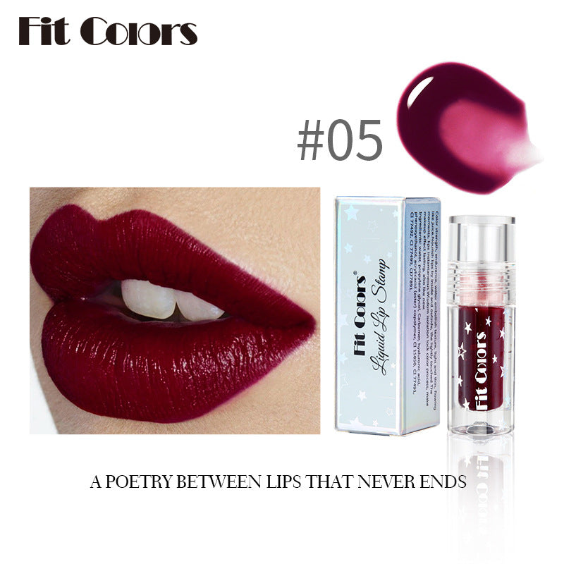 Fit Colors Lip Dye Liquid Lipstick Moisturizes Does Not Fade Does Not Stick To Cup Bite Lip Makeup Lip
