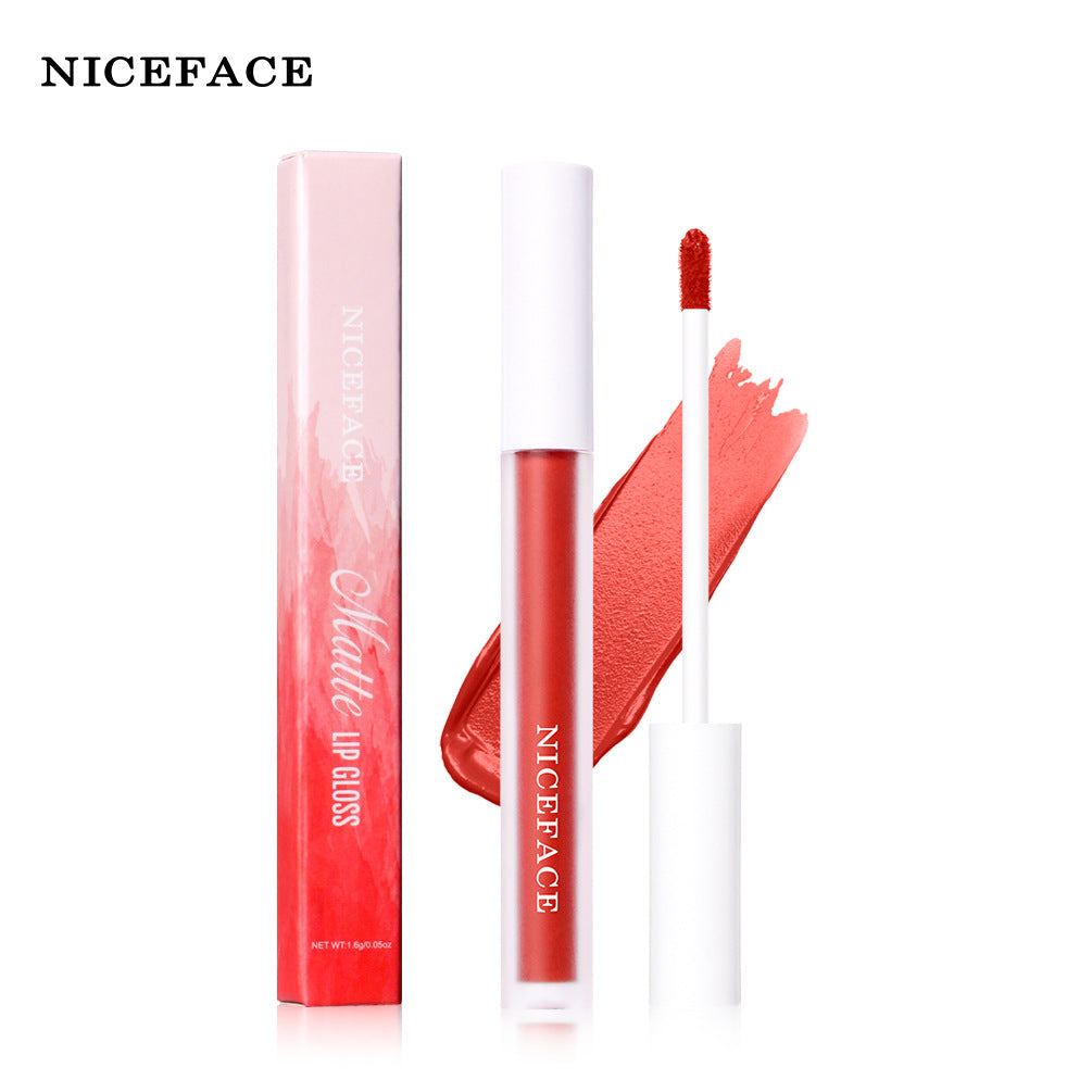 NICEFACE 12 Color Velvet Matte Lip Gloss Non-Stick