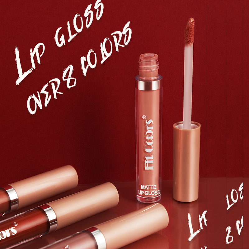 Fit Colors Matte Non Stick Cup Lip Gloss Fog Face Velvet Thin Tube Liquid