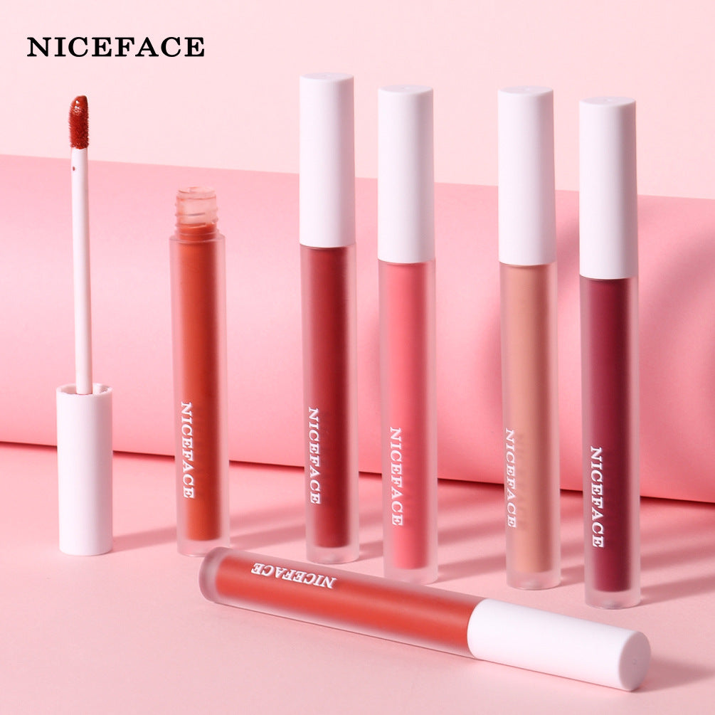 NICEFACE 12 Color Velvet Matte Lip Gloss Non-Stick